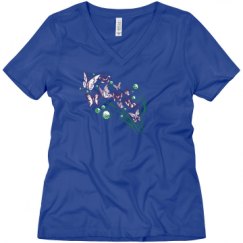 Ladies Relaxed Fit V-Neck Tee