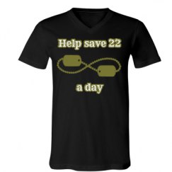 Unisex V-Neck Jersey Tee