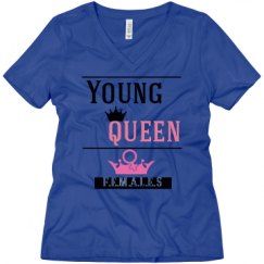 Ladies Relaxed Fit V-Neck Tee