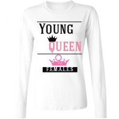 Ladies Relaxed Fit Basic Long Sleeve Tee