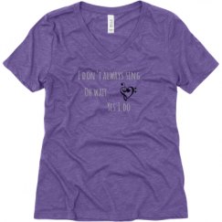 Ladies Relaxed Fit Super Soft Triblend V-Neck Tee