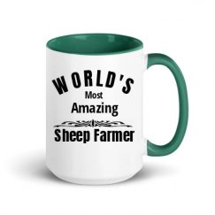 15oz Ceramic Mug with Color Inside