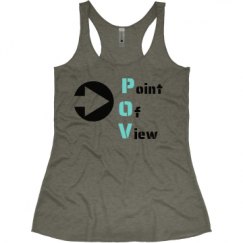 Ladies Slim Fit Super Soft Racerback Triblend Tank