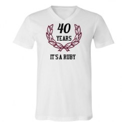 Unisex V-Neck Jersey Tee