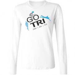 Ladies Relaxed Fit Basic Long Sleeve Tee