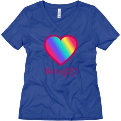 Ladies Relaxed Fit V-Neck Tee