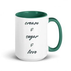15oz Ceramic Mug with Color Inside