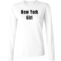 Ladies Relaxed Fit Basic Long Sleeve Tee