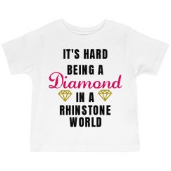 Toddler Girl Diamond T-Shirt