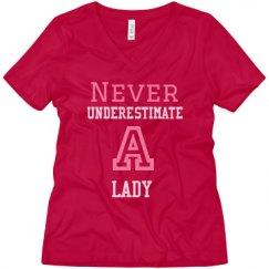 Ladies Relaxed Fit V-Neck Tee