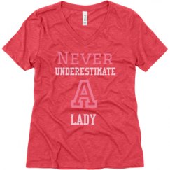 Ladies Relaxed Fit Super Soft Triblend V-Neck Tee