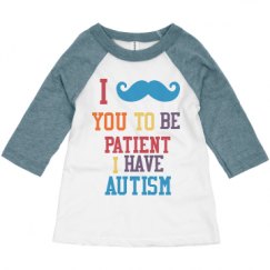 Toddler 3/4 Sleeve Raglan Tee