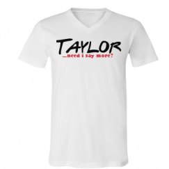 Unisex V-Neck Jersey Tee