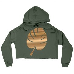 Gold Metallic Palm Tree Leaf