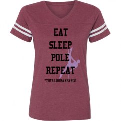 Ladies Relaxed Fit Vintage Sports Tee