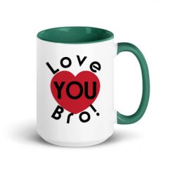 15oz Ceramic Mug with Color Inside