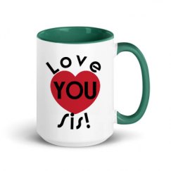 15oz Ceramic Mug with Color Inside
