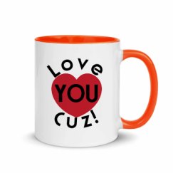 11oz Ceramic Mug with Color Inside
