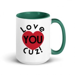 15oz Ceramic Mug with Color Inside