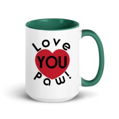 15oz Ceramic Mug with Color Inside