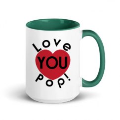 15oz Ceramic Mug with Color Inside