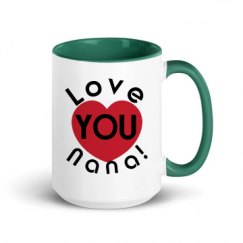 15oz Ceramic Mug with Color Inside