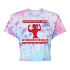 Women's Tie Dye Crop Top Tee