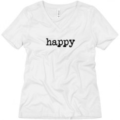 Ladies Relaxed Fit V-Neck Tee