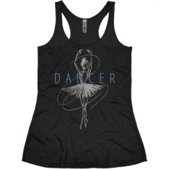 Ladies Slim Fit Super Soft Racerback Triblend Tank