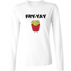 Ladies Relaxed Fit Basic Long Sleeve Tee