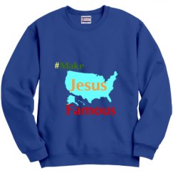 Unisex Film and Foil Crewneck Sweatshirt