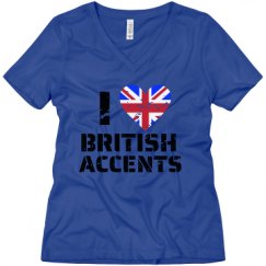 Ladies Relaxed Fit V-Neck Tee