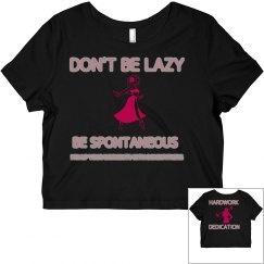 DONDIFITNESS LADIES SLIM FIT CROP TEE