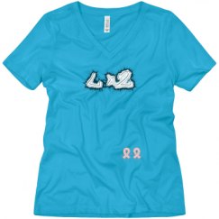 Ladies Relaxed Fit V-Neck Tee