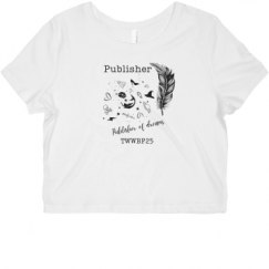 Ladies Slim Fit Crop Top Tee