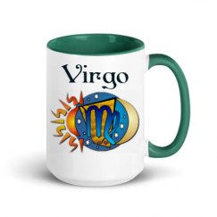 15oz Ceramic Mug with Color Inside
