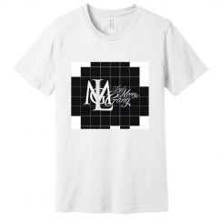 lmg wht/blk crossword tee men