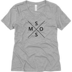 Ladies Relaxed Fit V-Neck Tee