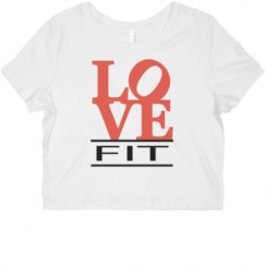 Ladies Slim Fit Crop Top Tee