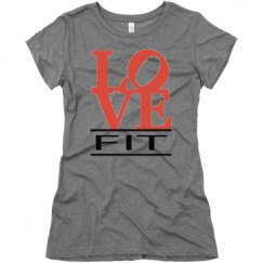 Ladies Slim Fit Super Soft Triblend Tee