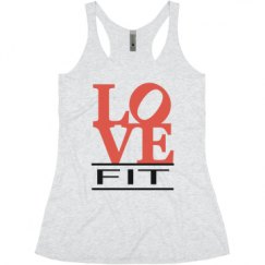 Ladies Slim Fit Super Soft Racerback Triblend Tank