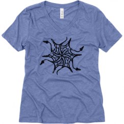 Ladies Relaxed Fit Super Soft Triblend V-Neck Tee