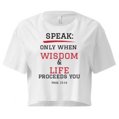 Ladies Festival Cali Crop Top Tee