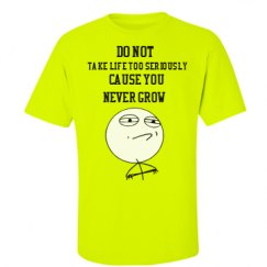 Unisex Ultra Cotton Safety Neon Crewneck Tee