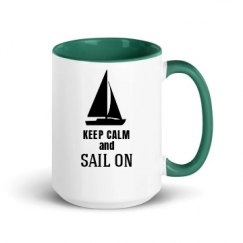 15oz Ceramic Mug with Color Inside