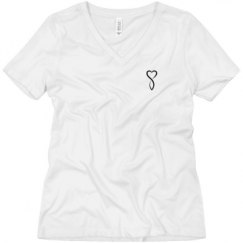 Ladies Relaxed Fit V-Neck Tee
