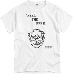 Feel the bern mens shirt
