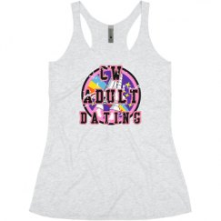 Ladies Slim Fit Super Soft Racerback Triblend Tank