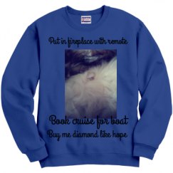 Unisex Film and Foil Crewneck Sweatshirt