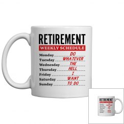 Retirement Weekly Schedule